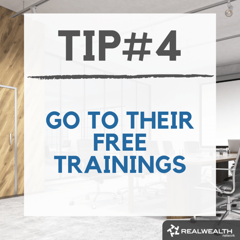 Tip 4 go to their free trainings image